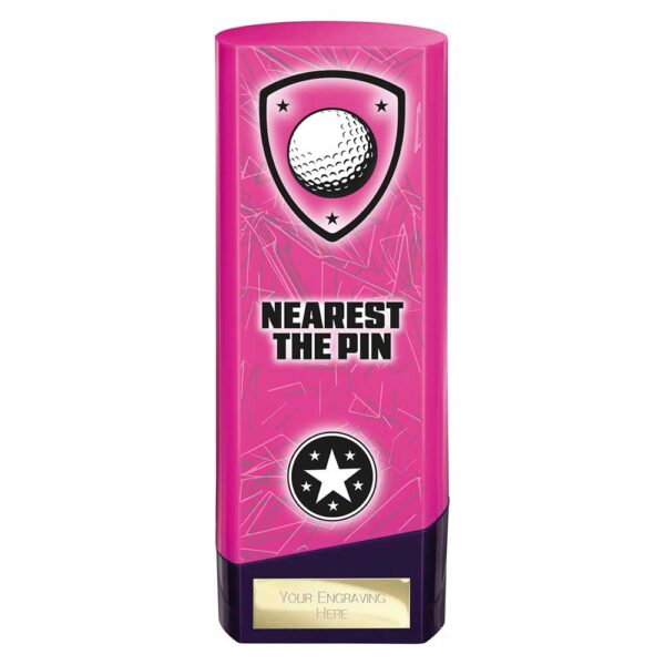 Prime Golf Trophy Nearest the Pin Pink and Purple Trophy HQ