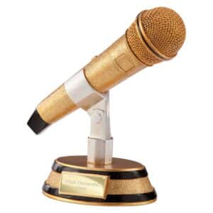 Karaoke King Music Microphone Trophy Trophy HQ