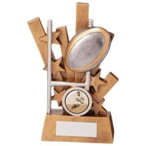 Sentry Rugby Ball and Post Trophy Trophy HQ