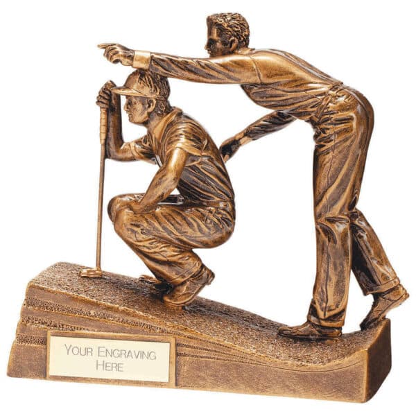 Horizon Golf Putting Figure Gold Trophy HQ