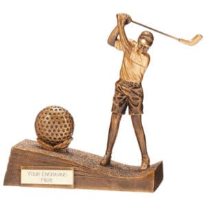Horizon Golf Female Figure Gold Trophy HQ