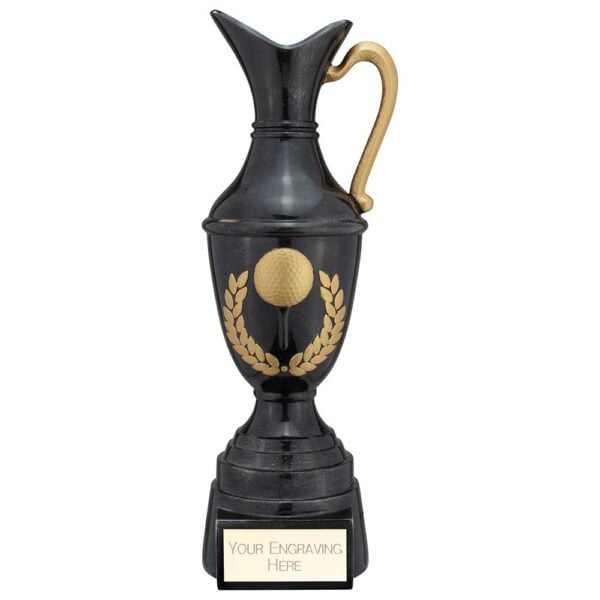 Claret Jug Golf Trophy Black and Gold Trophy HQ