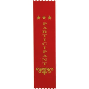 Recognition Participant Ribbon Red Trophy HQ