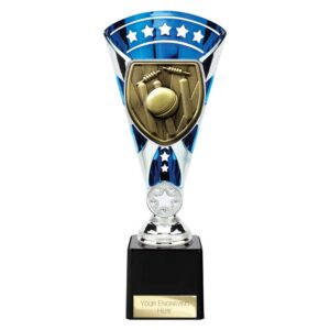 Cobra Star Trophy Cup Cricket Blue and Silver Trophy HQ