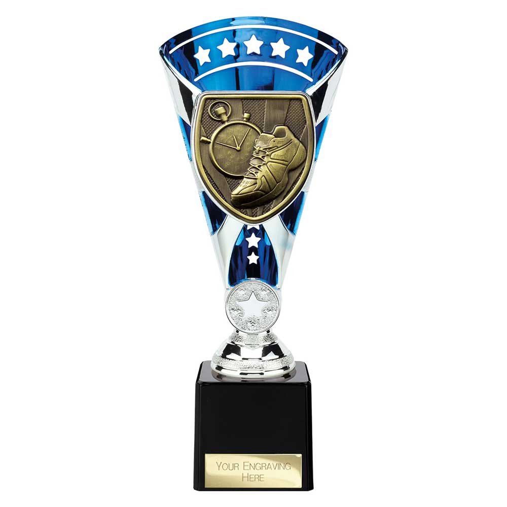 Cobra Star Trophy Cup Running Blue and Silver Trophy HQ Cobra Star Trophy Cup Running Blue and Silver Trophy HQ