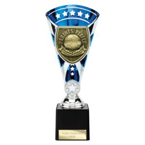 Cobra Star Trophy Cup Parents Player Blue and Silver Trophy HQ
