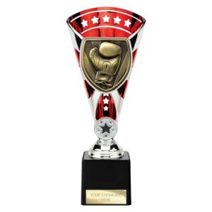 Cobra Star Trophy Cup Boxing Red and Silver Trophy HQ