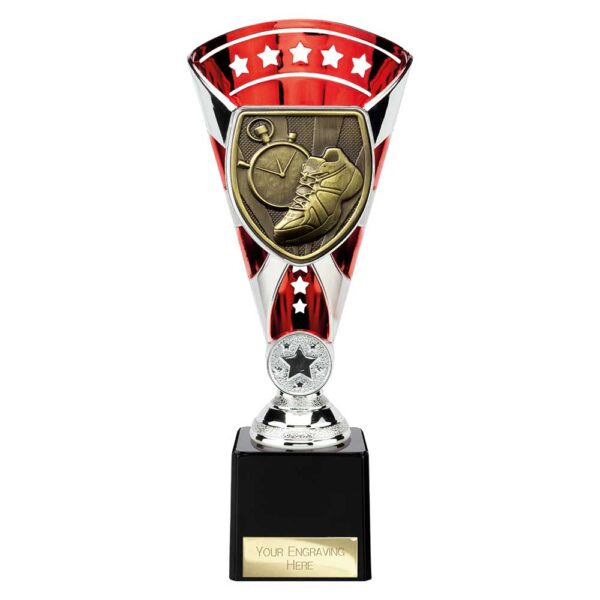 Cobra Star Trophy Cup Running Red and Silver Trophy HQ