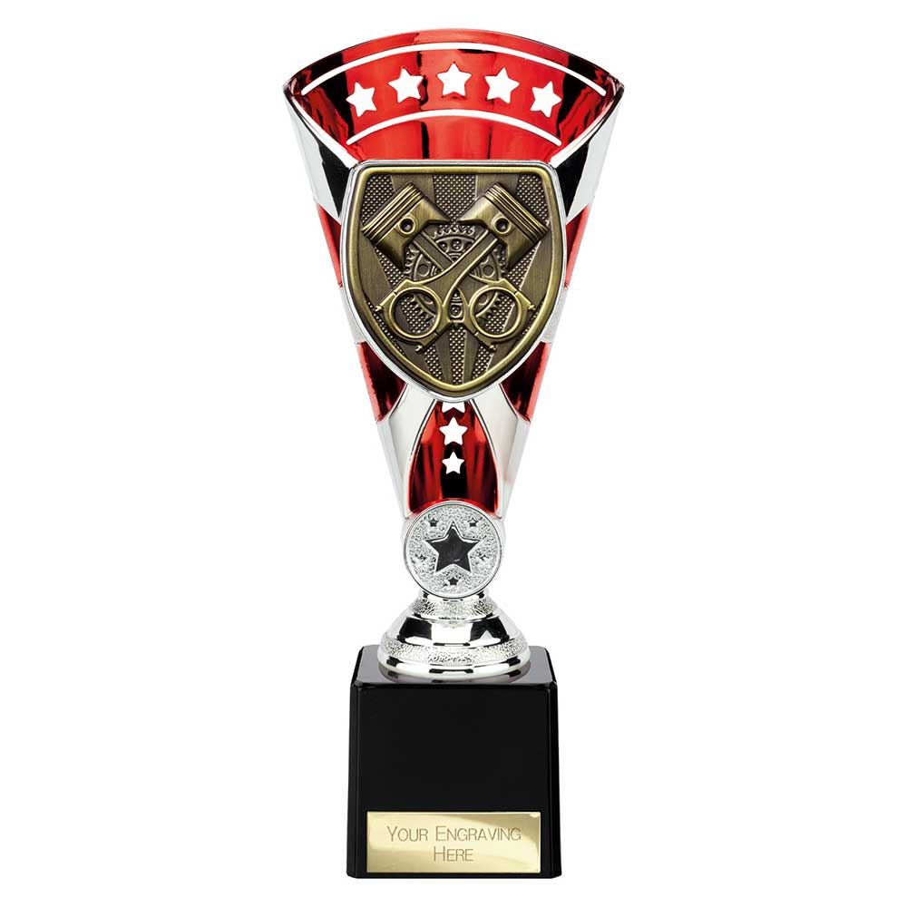 Cobra Star Trophy Cup Motorsport Piston Red and Silver Trophy HQ Cobra Star Trophy Cup Motorsport Piston Red and Silver Trophy HQ
