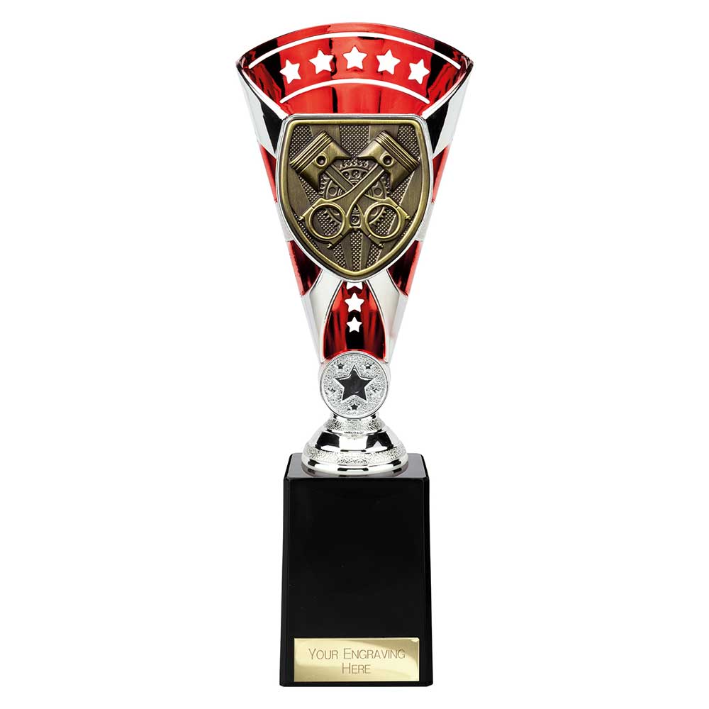 Cobra Star Trophy Cup Motorsport Piston Red and Silver Cobra Star Trophy Cup Motorsport Piston Red and Silver Trophy HQ 2