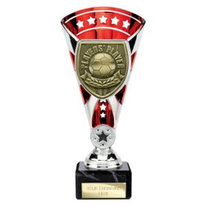 Cobra Star Trophy Cup Players Player Red and Silver Cobra Star Trophy Cup Players Player Red and Silver Trophy HQ 2