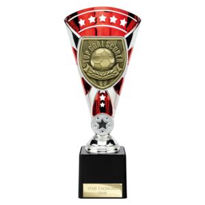 Cobra Star Trophy Cup Top Scorer Red and Silver Trophy HQ