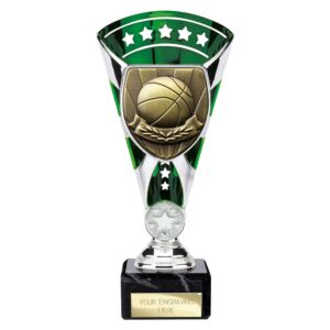 Cobra Star Trophy Cup Basketball Green and Silver Cobra Star Trophy Cup Basketball Green and Silver Trophy HQ