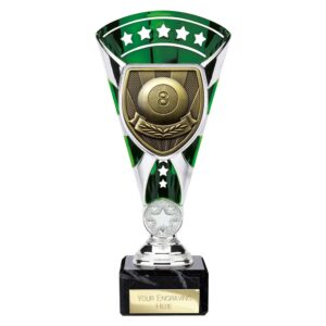 Cobra Star Trophy Cup Pool Green and Silver Cobra Star Trophy Cup Pool Green and Silver Trophy HQ