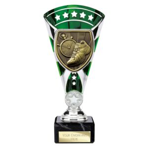 Cobra Star Trophy Cup Running Green and Silver Cobra Star Trophy Cup Running Green and Silver Trophy HQ 2