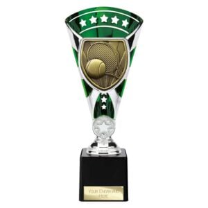 Cobra Star Trophy Cup Tennis Green and Silver Trophy HQ