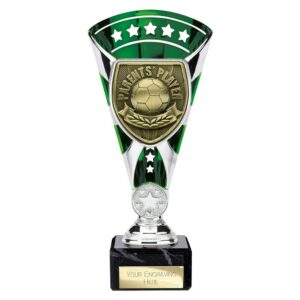 Cobra Star Trophy Cup Parents Player Green and Silver Cobra Star Trophy Cup Parents Player Green and Silver Trophy HQ 2