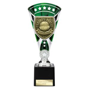 Cobra Star Trophy Cup Parents Player Green and Silver Trophy HQ