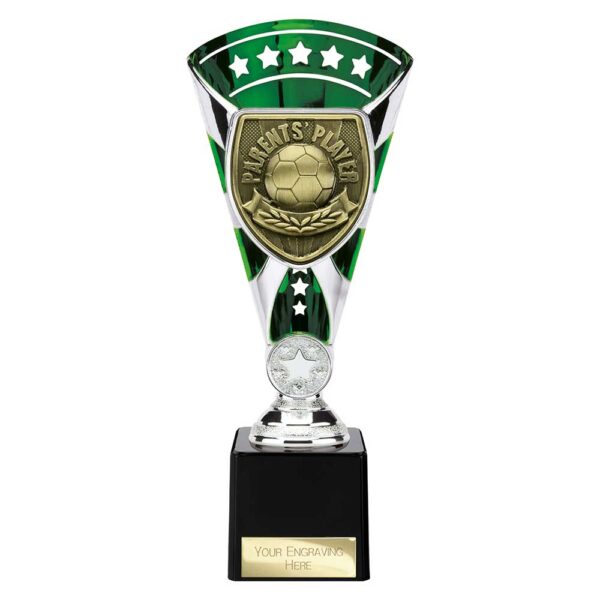Cobra Star Trophy Cup Parents Player Green and Silver Trophy HQ