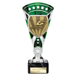 Cobra Star Trophy Cup Swimming Green and Silver Cobra Star Trophy Cup Swimming Green and Silver Trophy HQ 2