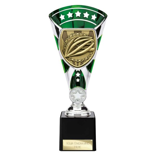 Cobra Star Trophy Cup Cycling Green and Silver Trophy HQ