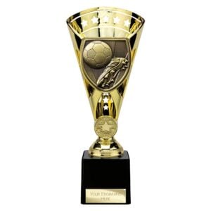 Cobra Star Trophy Cup Football Boot and Ball Gold Trophy HQ