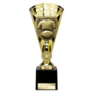 Cobra Star Trophy Cup Football Shirt and Ball Gold Trophy HQ
