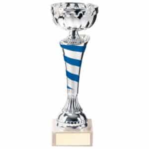 Eternity Trophy Cup Silver and Blue Trophy HQ