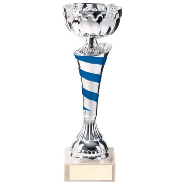 Eternity Trophy Cup Silver and Blue Trophy HQ