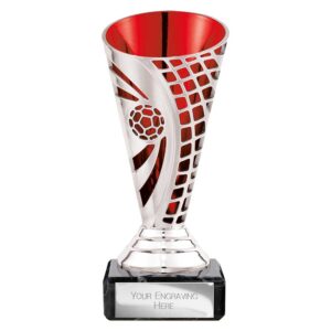Defender Football Trophy Cup Red and Silver Defender Football Trophy Cup Red and Silver Trophy HQ