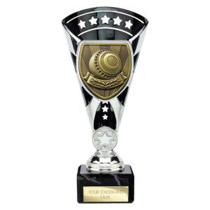 Cobra Star Trophy Cup Lawn Bowls Silver and Black Cobra Star Trophy Cup Lawn Bowls Silver and Black Trophy HQ
