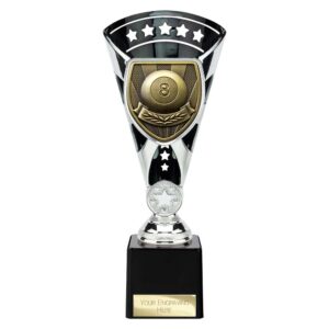Cobra Star Trophy Cup Pool Silver and Black Trophy HQ