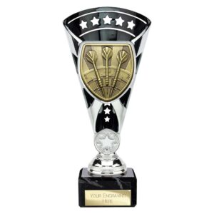 Cobra Star Trophy Cup Darts Silver and Black Cobra Star Trophy Cup Darts Silver and Black Trophy HQ