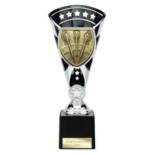 Cobra Star Trophy Cup Darts Silver and Black Trophy HQ