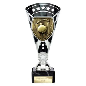 Cobra Star Trophy Cup Cricket Silver and Black Cobra Star Trophy Cup Cricket Silver and Black Trophy HQ