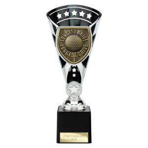 Cobra Star Trophy Cup Golf Longest Drive Silver and Black Trophy HQ