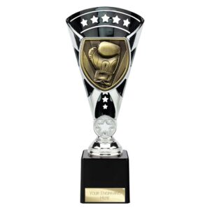 Cobra Star Trophy Cup Boxing Silver and Black Trophy HQ