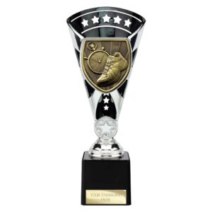 Cobra Star Trophy Cup Running Silver and Black Trophy HQ