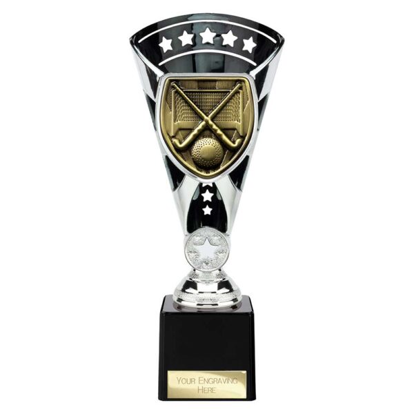 Cobra Star Trophy Cup Field Hockey Silver and Black Trophy HQ