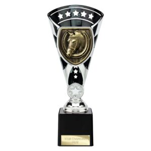Cobra Star Trophy Cup Equestrian Silver and Black Trophy HQ