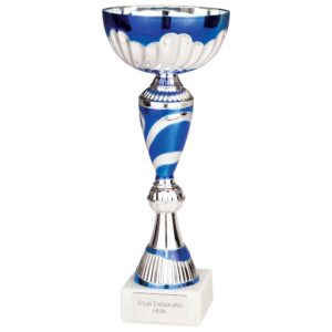 Omega Trophy Cup Silver and Blue Trophy HQ