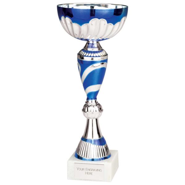 Omega Trophy Cup Silver and Blue Trophy HQ