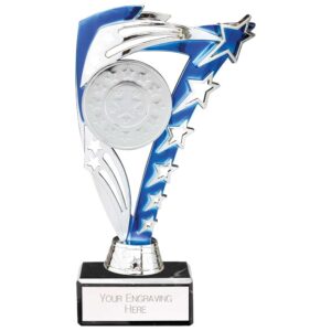 Frenzy Multi Award Trophy Silver and Blue Frenzy Multi Award Trophy Silver and Blue Trophy HQ