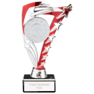 Frenzy Multi Award Trophy Silver and Red Frenzy Multi Award Trophy Silver and Red Trophy HQ