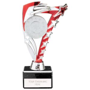 Frenzy Multi Award Trophy Silver and Red Trophy HQ