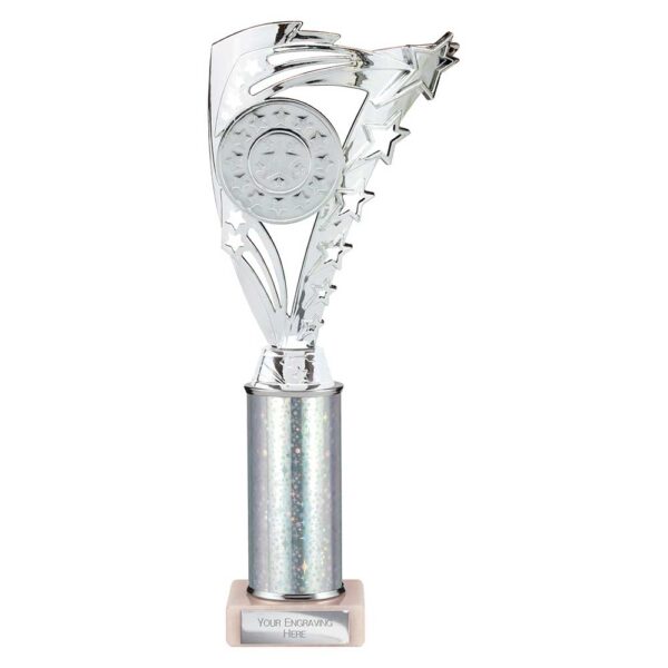 Frenzy Multi Award Tube Trophy Silver Trophy HQ