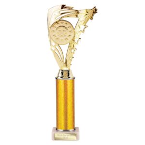 Frenzy Multi Award Tube Trophy Gold Trophy HQ