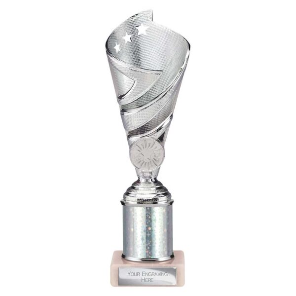 Hurricane Multi Award Tube Trophy Silver Trophy HQ