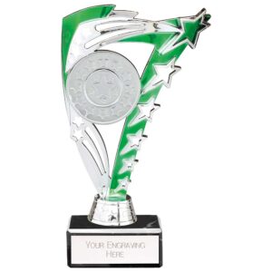 Frenzy Multi Award Trophy Green and Silver Frenzy Multi Award Trophy Green and Silver Trophy HQ