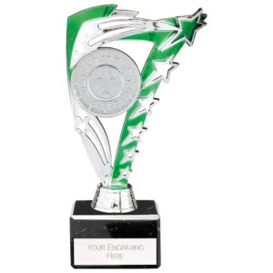 Frenzy Multi Award Trophy Green and Silver Trophy HQ